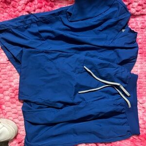 Women's Royal Blue Scrub Set